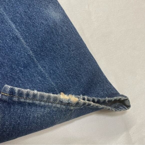Vintage Lee Denim Blue Jeans medium wash distressed mens Size 36 x 30 - Picture 9 of 14